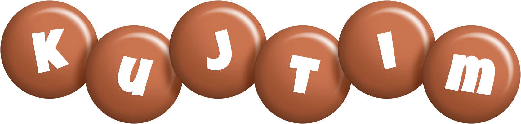 Kujtim candy-brown logo