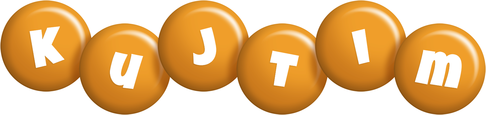 Kujtim candy-orange logo