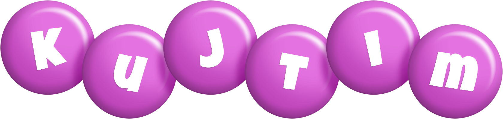 Kujtim candy-purple logo