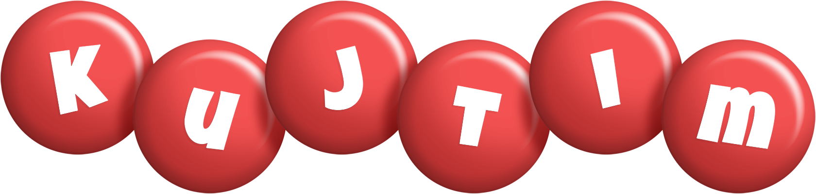 Kujtim candy-red logo