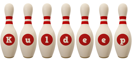 Kuldeep bowling-pin logo
