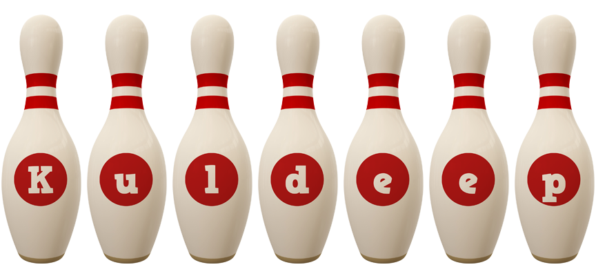 Kuldeep bowling-pin logo