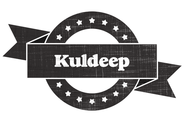 Kuldeep grunge logo