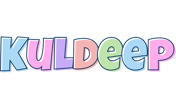 Kuldeep pastel logo