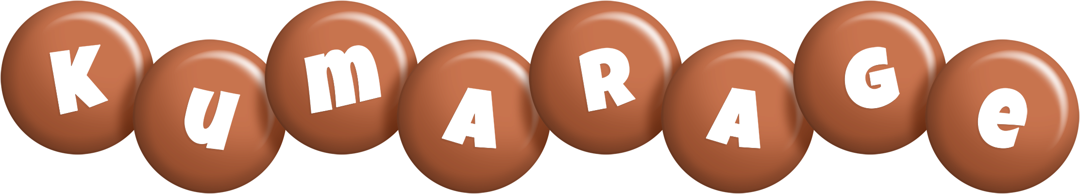 Kumarage candy-brown logo