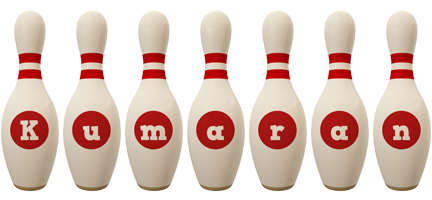 Kumaran bowling-pin logo