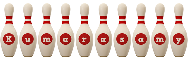 Kumarasamy bowling-pin logo