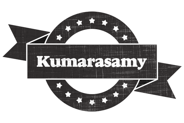 Kumarasamy grunge logo