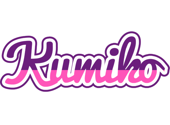 Kumiko cheerful logo