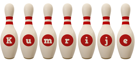 Kumrije bowling-pin logo