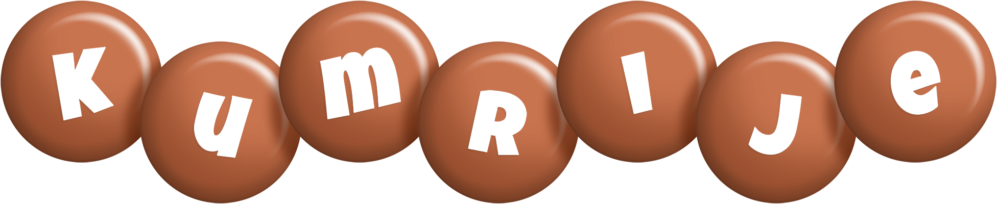 Kumrije candy-brown logo