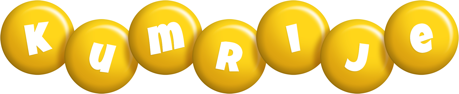 Kumrije candy-yellow logo