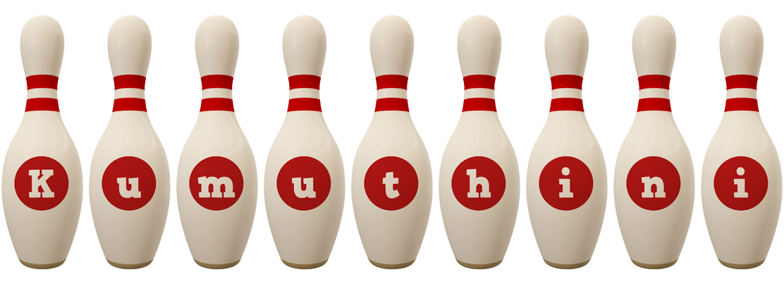 Kumuthini bowling-pin logo