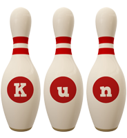 Kun bowling-pin logo