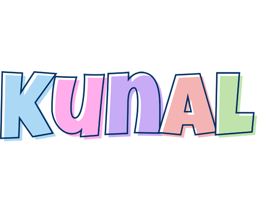 Kunal pastel logo