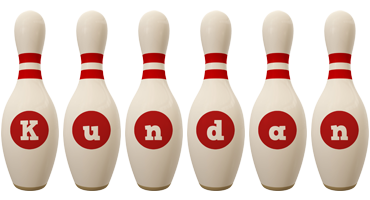 Kundan bowling-pin logo