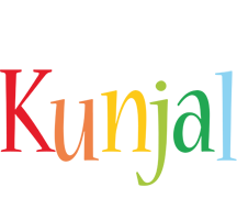 Kunjal birthday logo