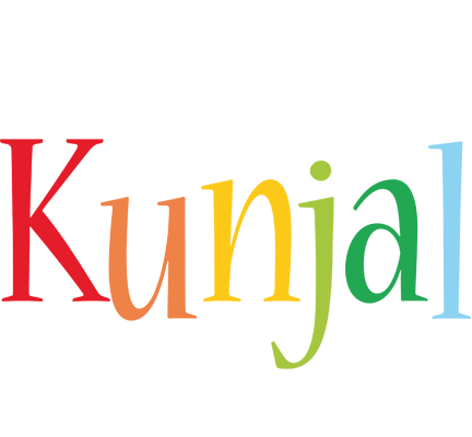 Kunjal birthday logo