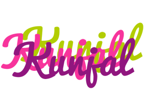 Kunjal flowers logo