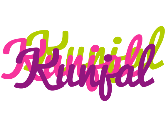 Kunjal flowers logo