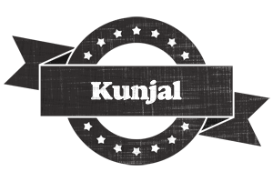 Kunjal grunge logo