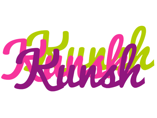 Kunsh flowers logo