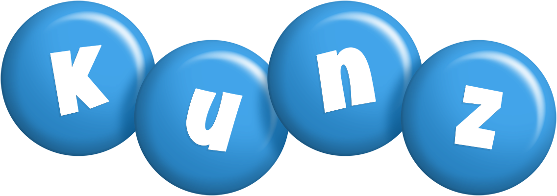 Kunz candy-blue logo