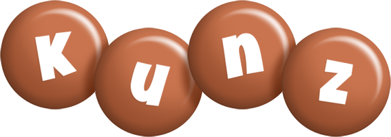 Kunz candy-brown logo