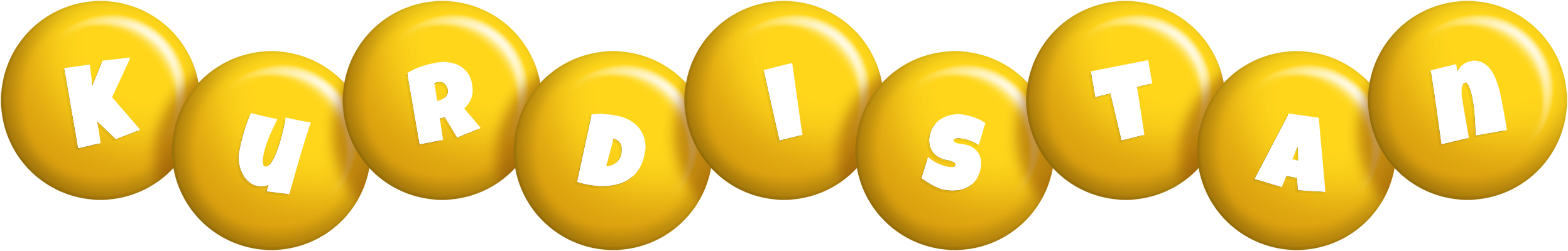 Kurdistan candy-yellow logo