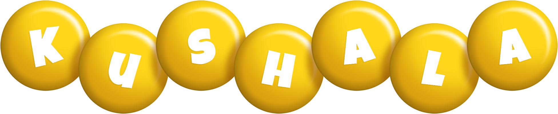 Kushala candy-yellow logo
