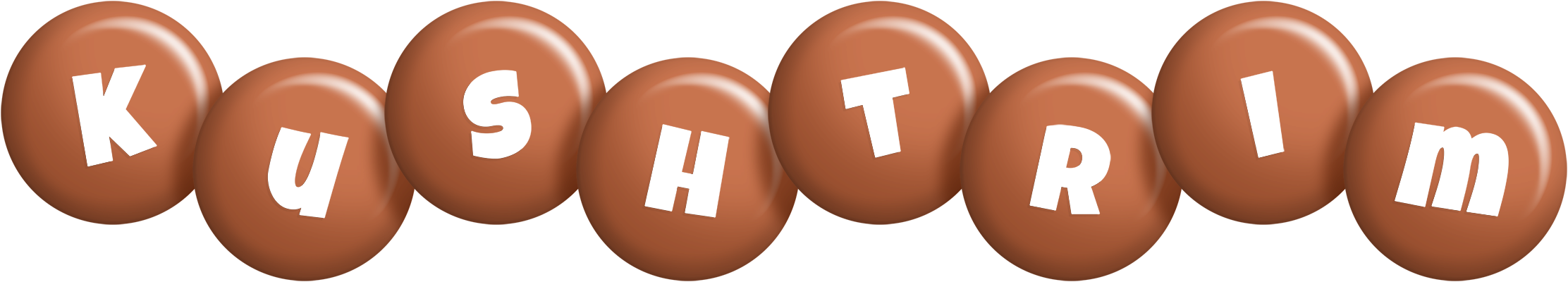 Kushtrim candy-brown logo