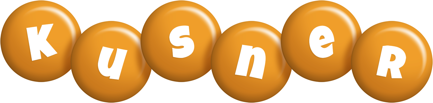 Kusner candy-orange logo