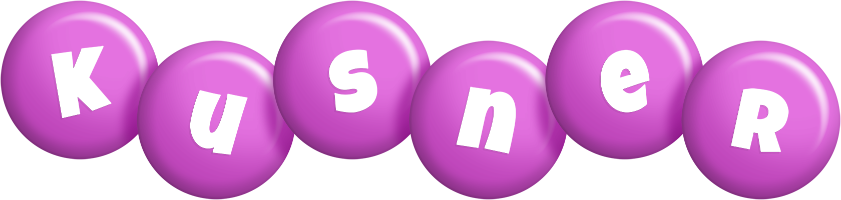 Kusner candy-purple logo