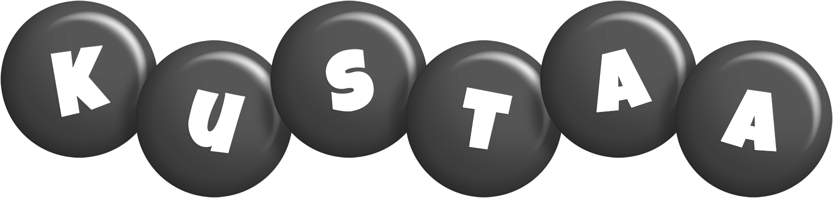 Kustaa candy-black logo