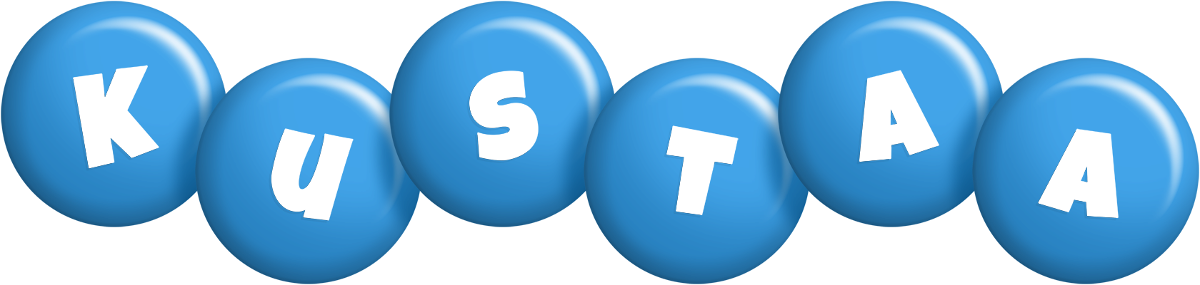 Kustaa candy-blue logo