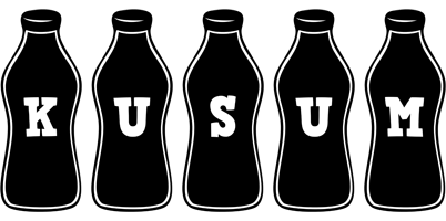 Kusum bottle logo