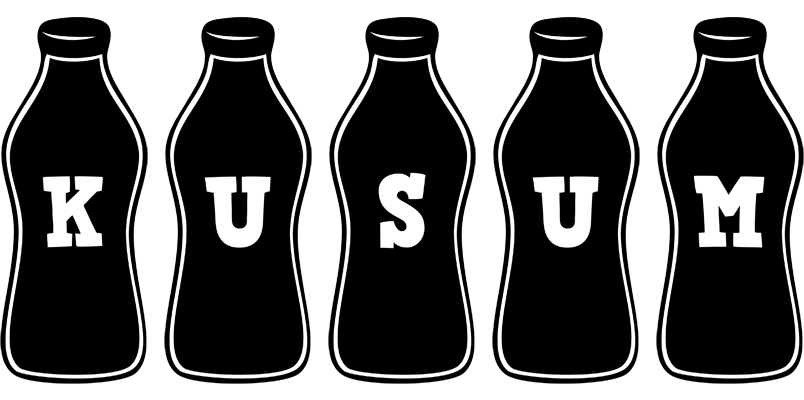 Kusum bottle logo