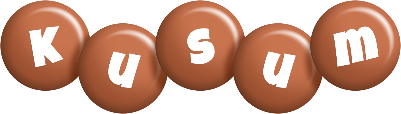 Kusum candy-brown logo