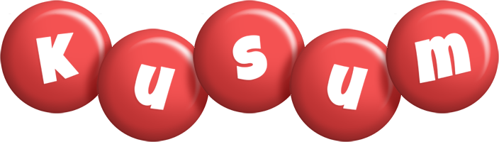 Kusum candy-red logo
