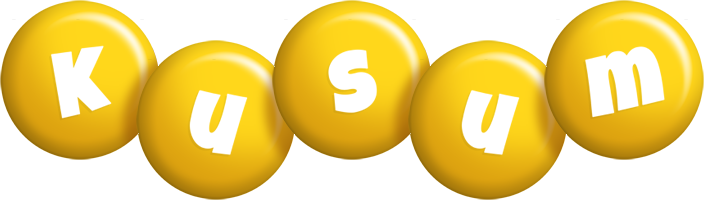 Kusum candy-yellow logo
