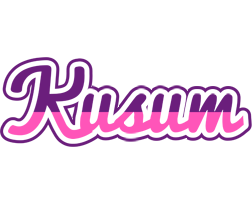 Kusum cheerful logo