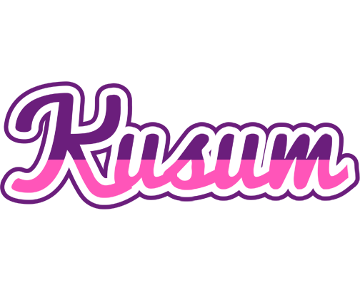 Kusum cheerful logo