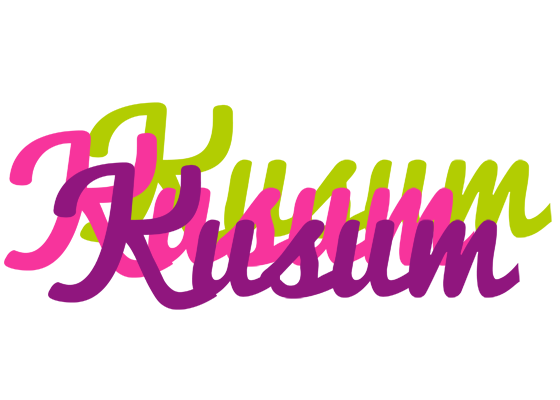 Kusum flowers logo