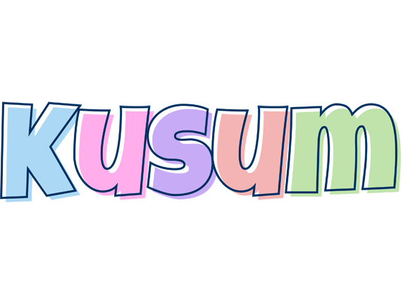 Kusum pastel logo
