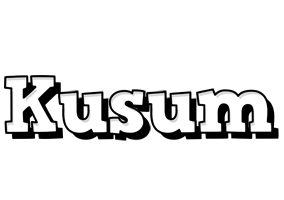 Kusum snowing logo