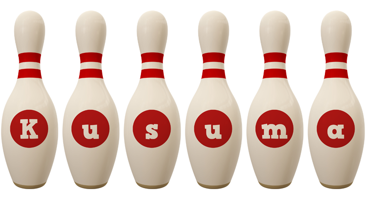 Kusuma bowling-pin logo