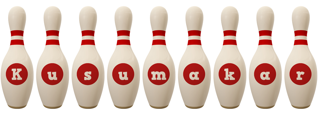 Kusumakar bowling-pin logo