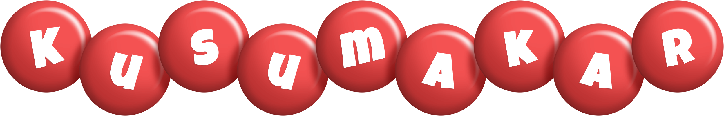 Kusumakar candy-red logo