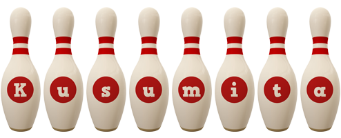 Kusumita bowling-pin logo