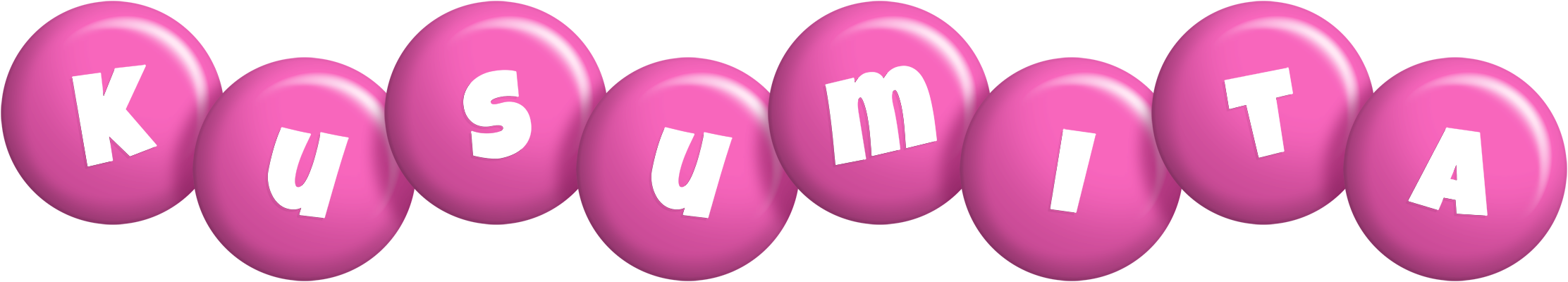 Kusumita candy-pink logo